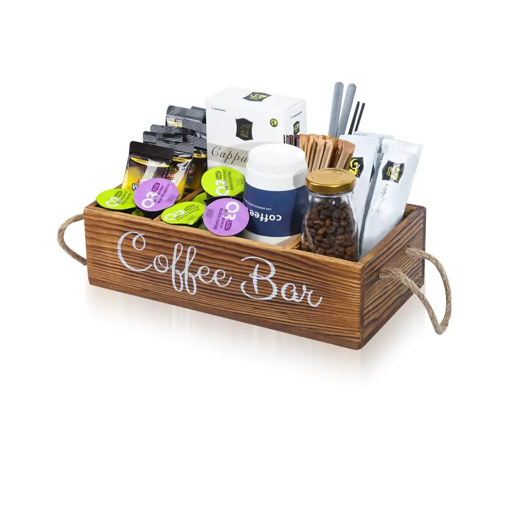 Coffee Station Organizer - Brown