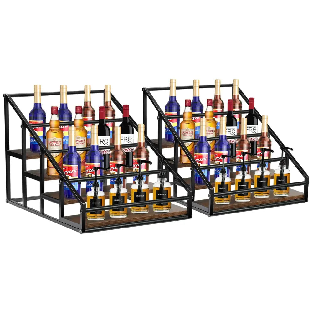 Coffee Syrup Rack Organizer - 4-Tier-2 packs