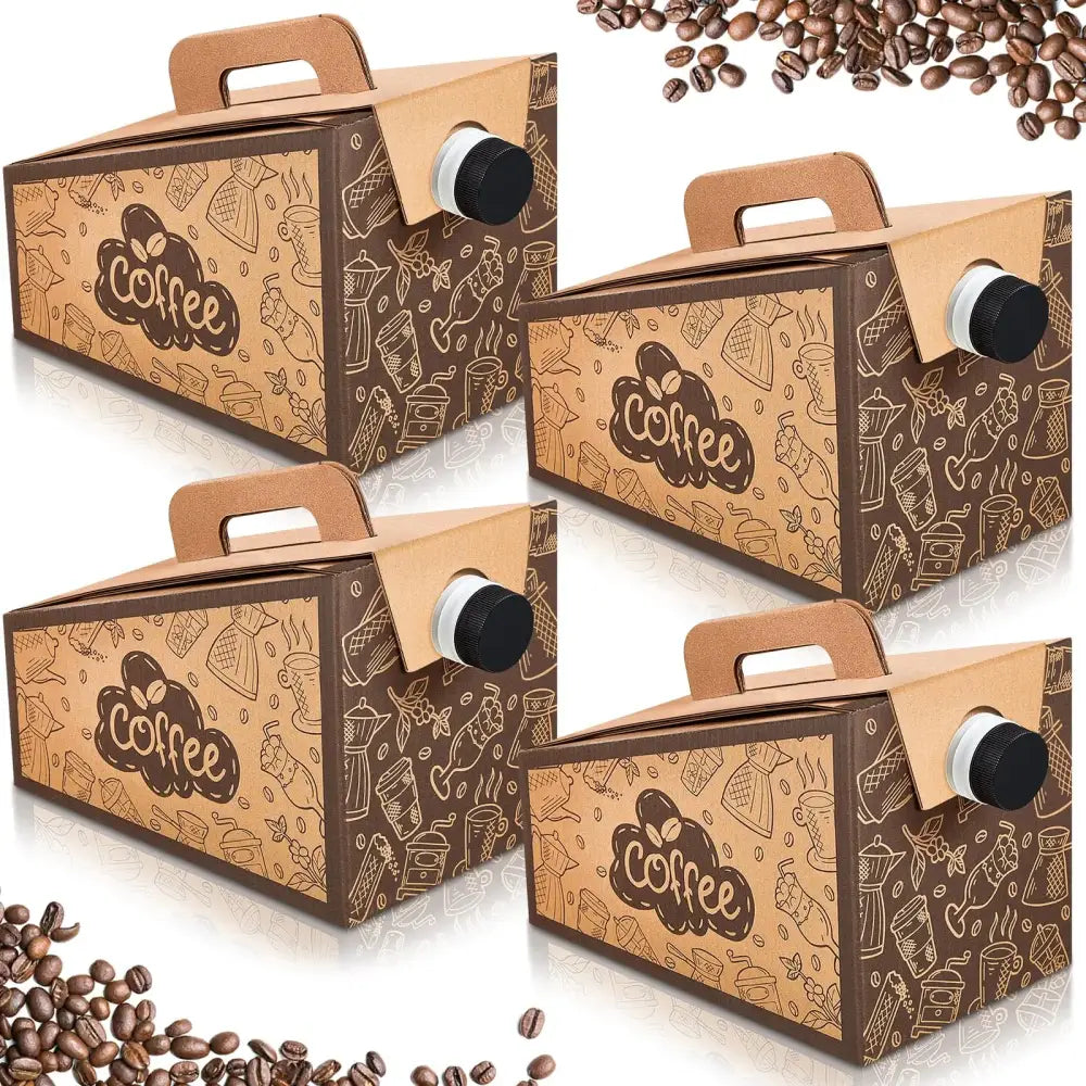 Set of 10 Disposable Insulated Cardboard Containers (Coffee To Go)