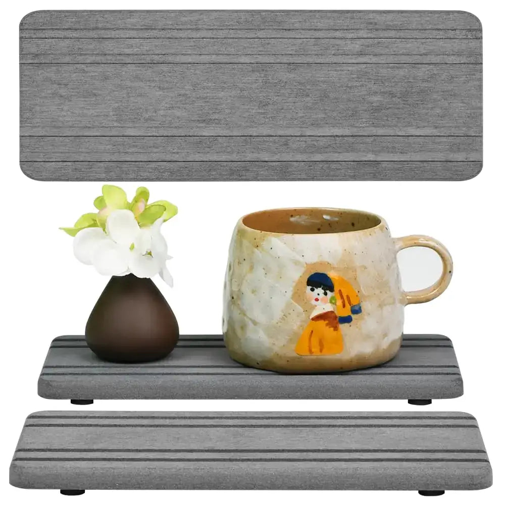 Water Absorbing Stone Drying Tray - 2PCS - 2pcs Gray