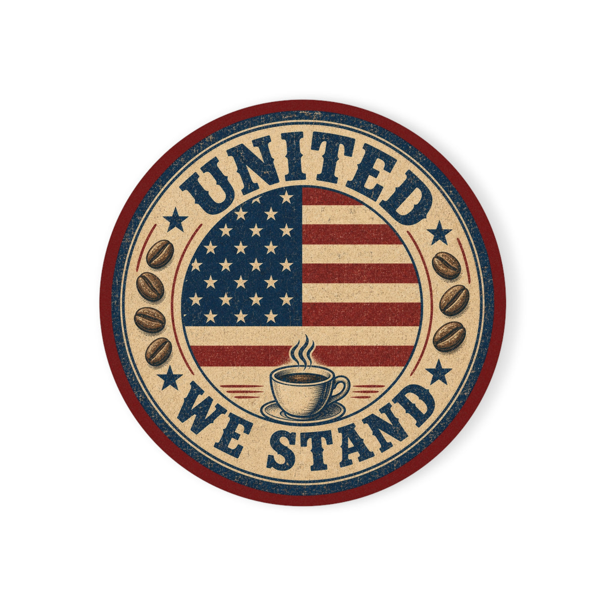 Americana Flag Coffee Coaster