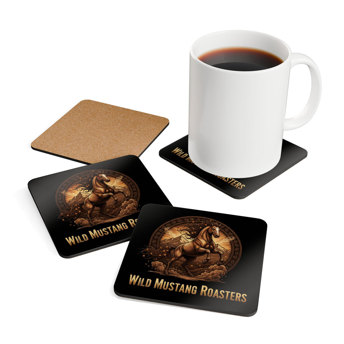 Wild Mustang Coasters (4-Pack)