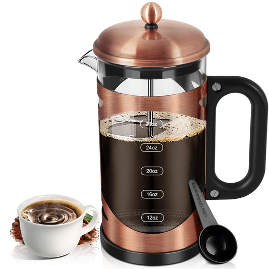 34oz French Press (Copper/Stainless Steel)