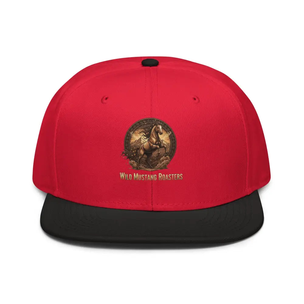 Snapback Hat - Black / Red