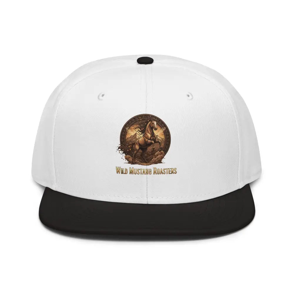 Snapback Hat - Black / White