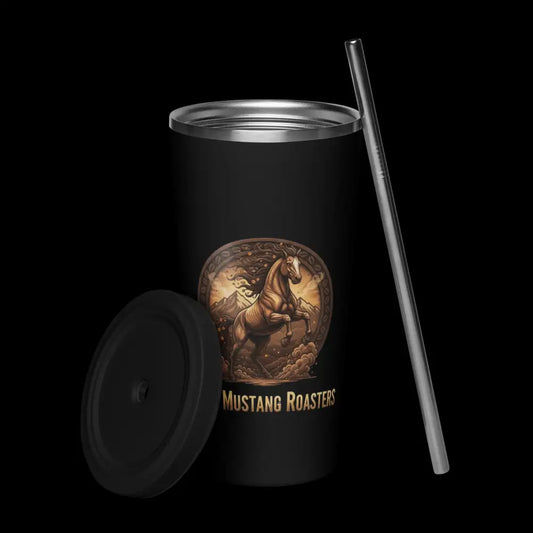 Tumbler w/straw - Black