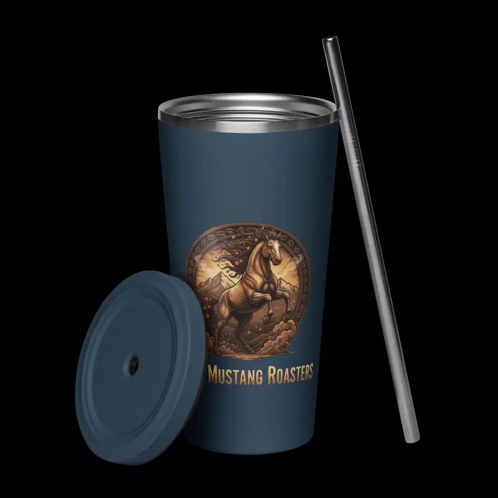 Tumbler w/straw - Navy