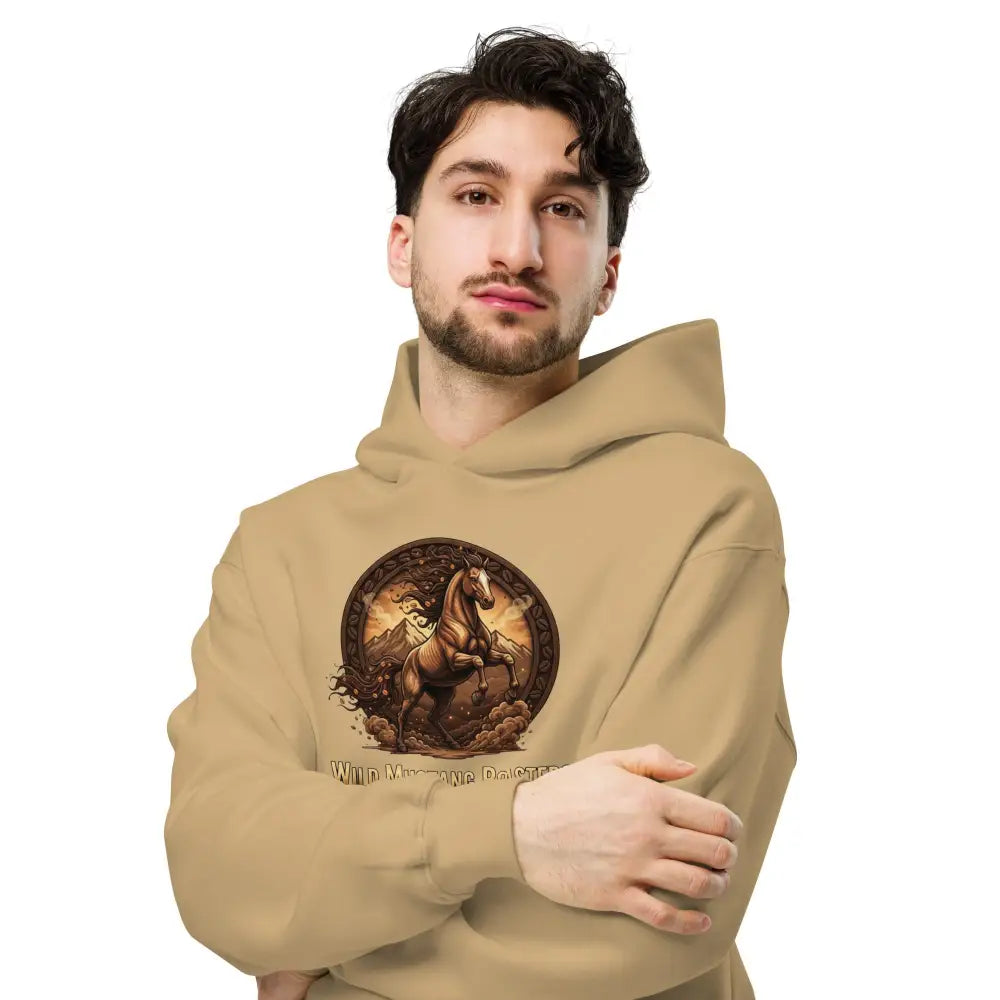 Wild Mustang Roasters Oversized Hoodie