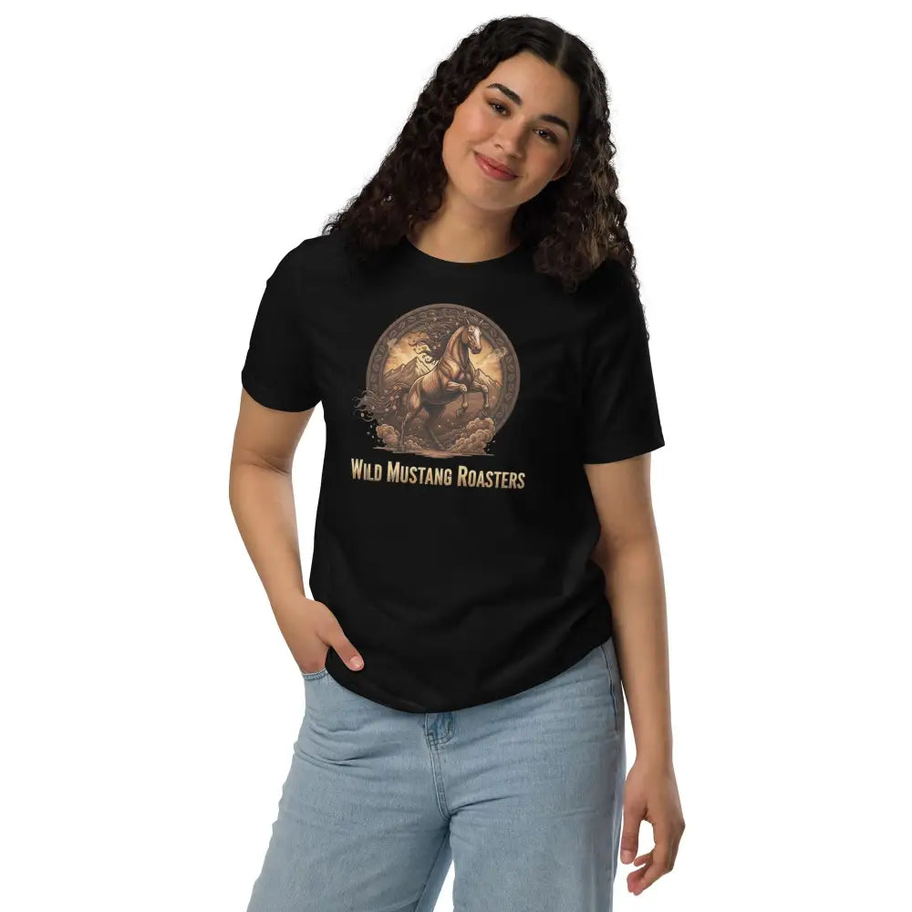 Wild Mustang Roasters T-Shirt - Black / XS