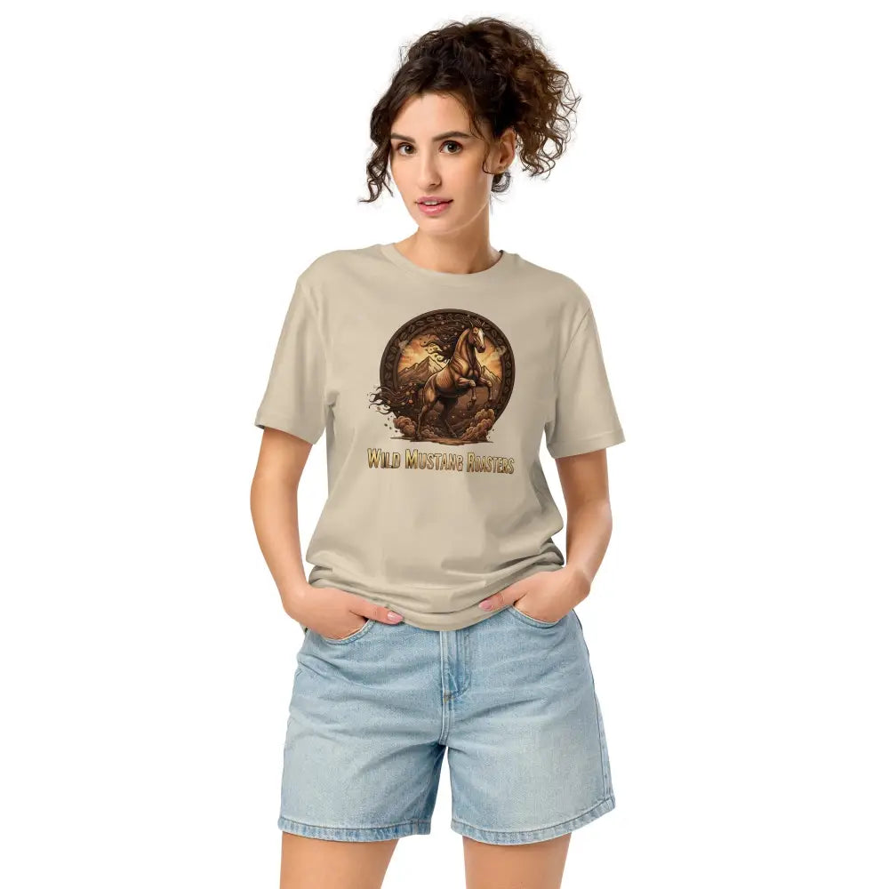 Wild Mustang Roasters T-Shirt - Desert Dust / S