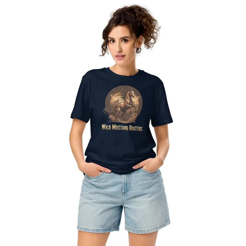 Wild Mustang Roasters T-Shirt - French Navy / S