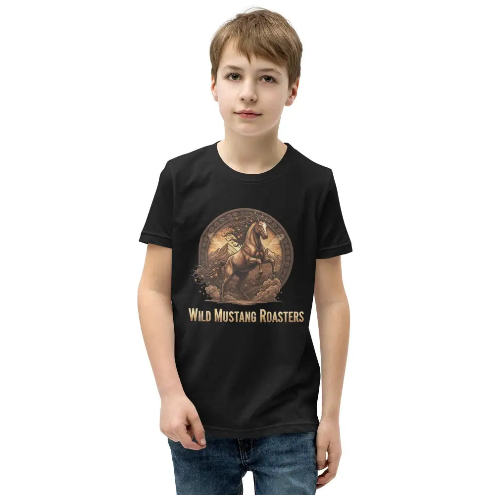 Youth Wild Mustang Tee - Black / S