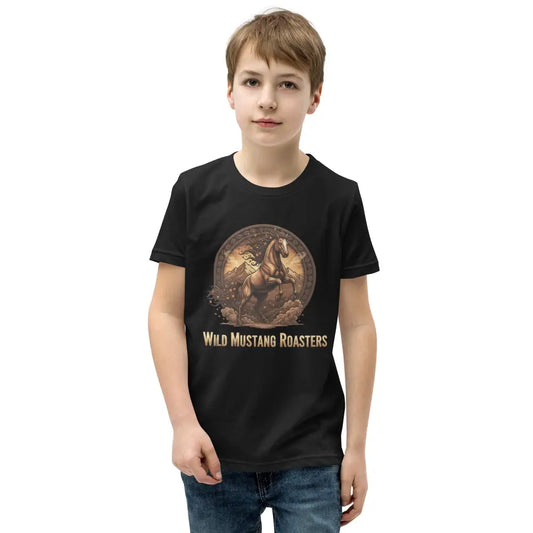 Youth Wild Mustang Tee - Black / S