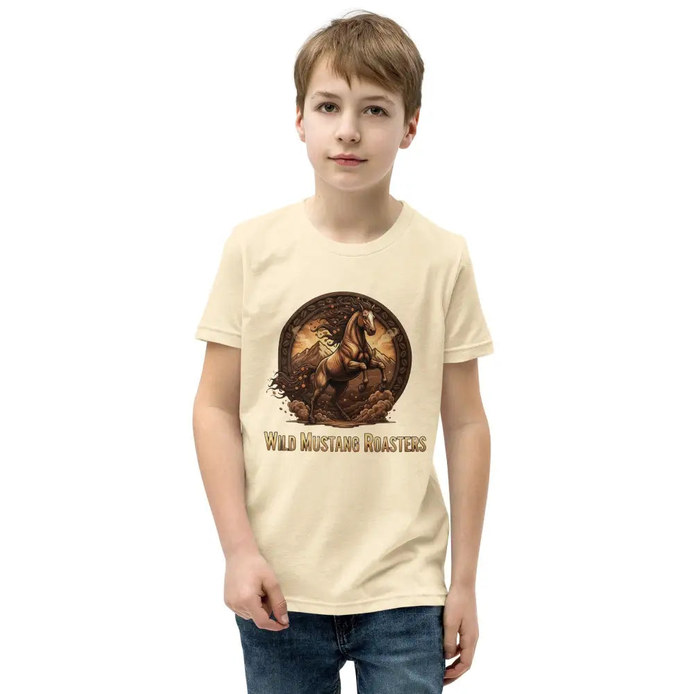 Youth Wild Mustang Tee - Natural / S