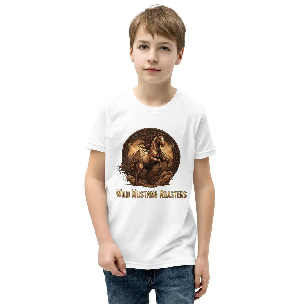 Youth Wild Mustang Tee - White / S